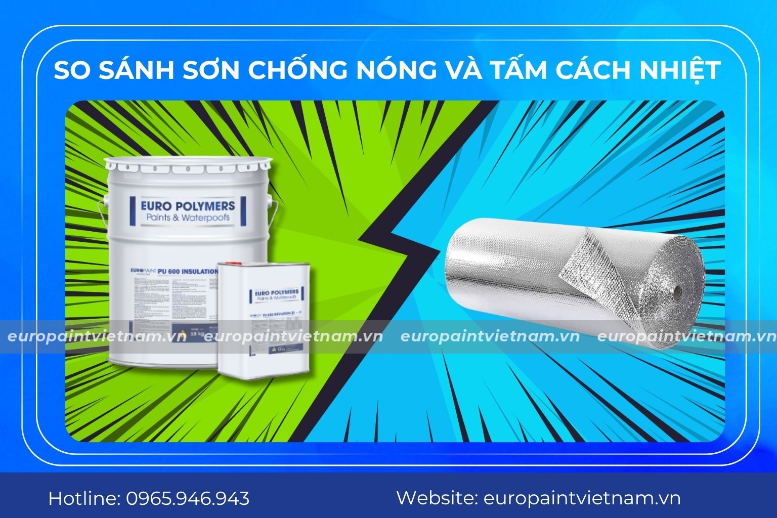 So sánh sơn chống nóng và tấm cách nhiệt