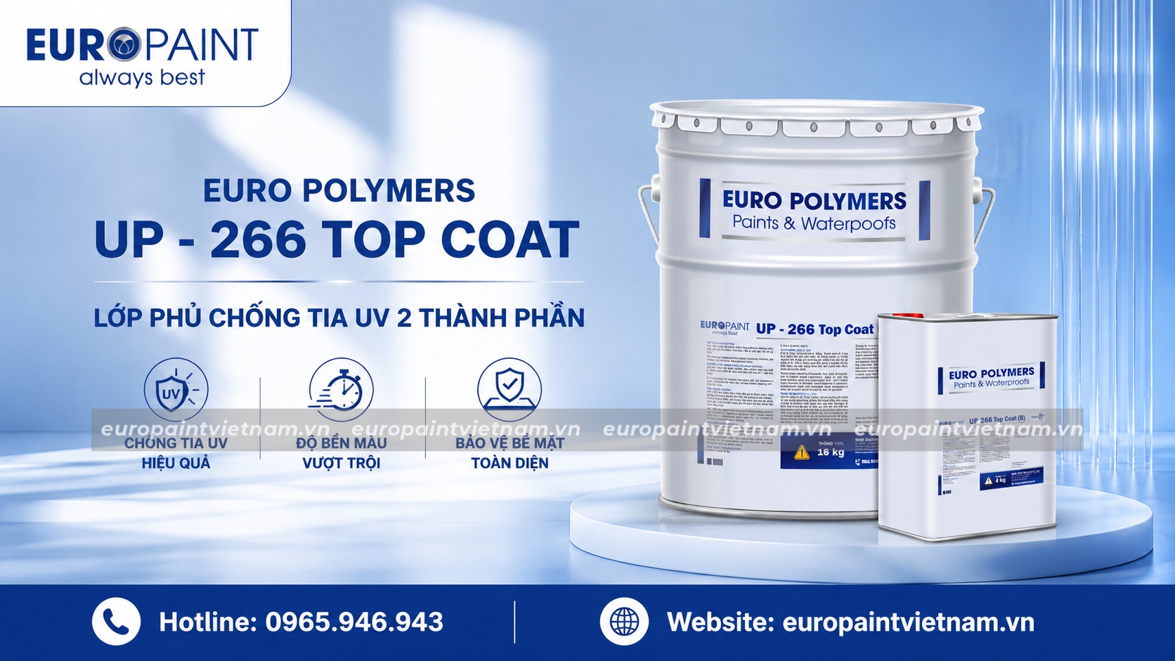 Vật liệu chống thấm cho công trình bền 10 năm UP266