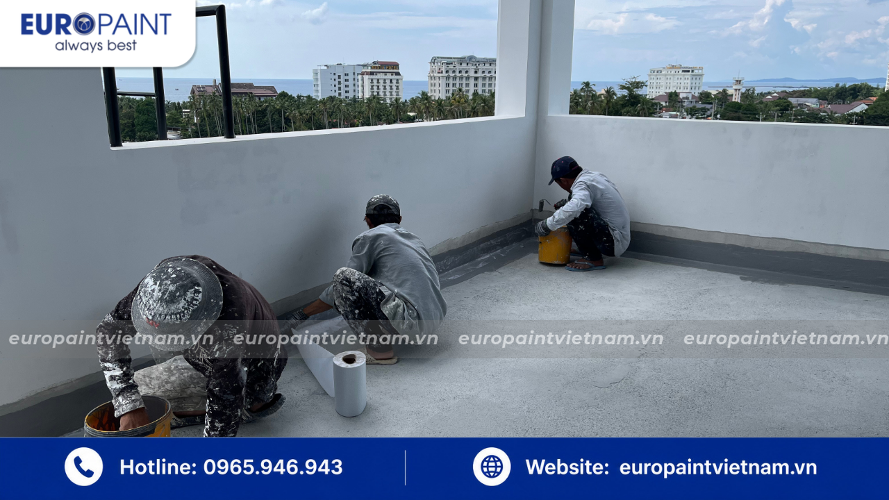 Giải pháp chống nóng sân thượng với sản phẩm từ Euro Paint 