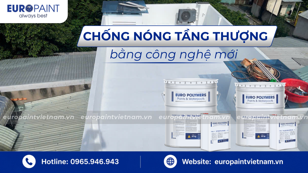 Chống nóng tầng thượng bằng công nghệ mới