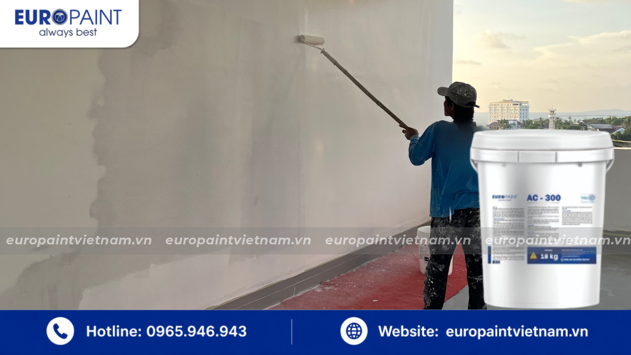Euro Polymers AC-300 – Sơn Acrylic chống nóng đa năng cho tường đứng Euro Polymers AC-300 – Sơn Acrylic chống nóng đa năng cho tường đứng