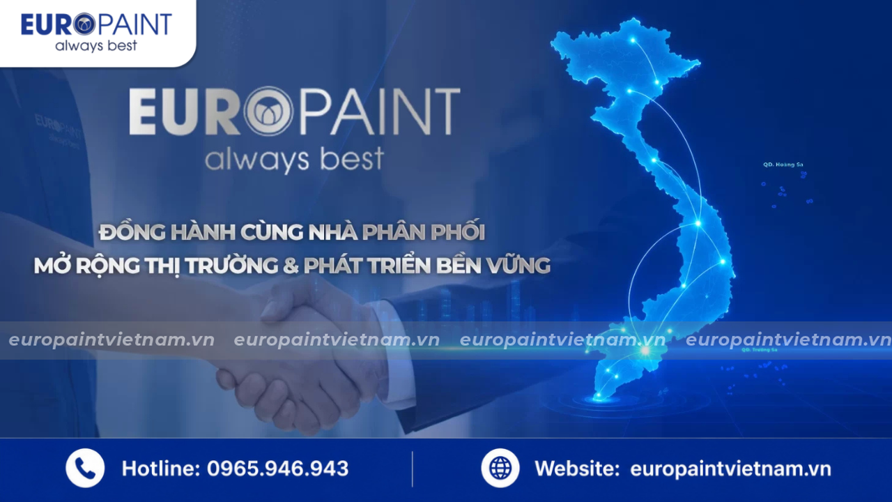 Hệ thống nhà phân phối Euro Paint toàn quốc – Bảo chứng chính hãng