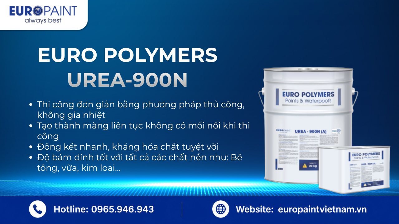 Euro Polymers UREA-900N – Công Nghệ Polyurea Cho Bể Chứa Áp Lực Cao