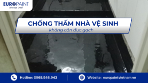 Chống thấm nhà vệ sinh không cần đục gạch – Giải pháp mới nhất
