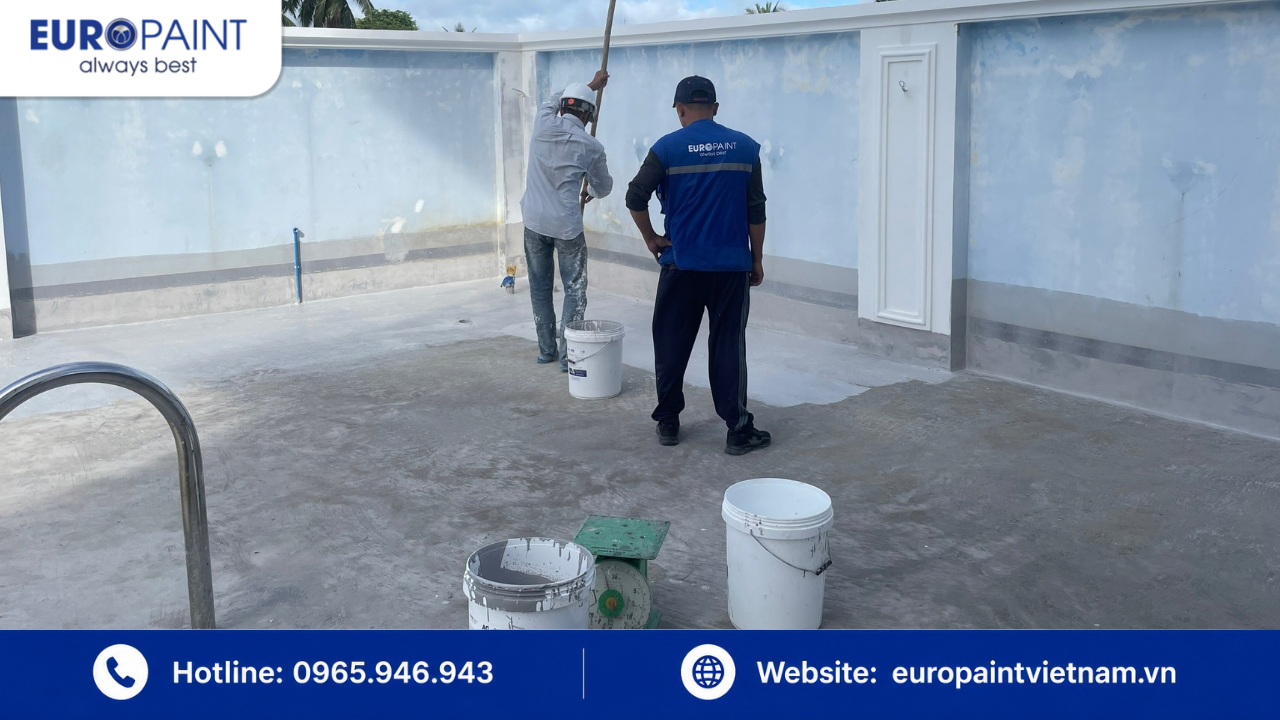 Thi công sơn lót gốc Polyurethane cho công trình Thi công sơn lót gốc Polyurethane cho công trình