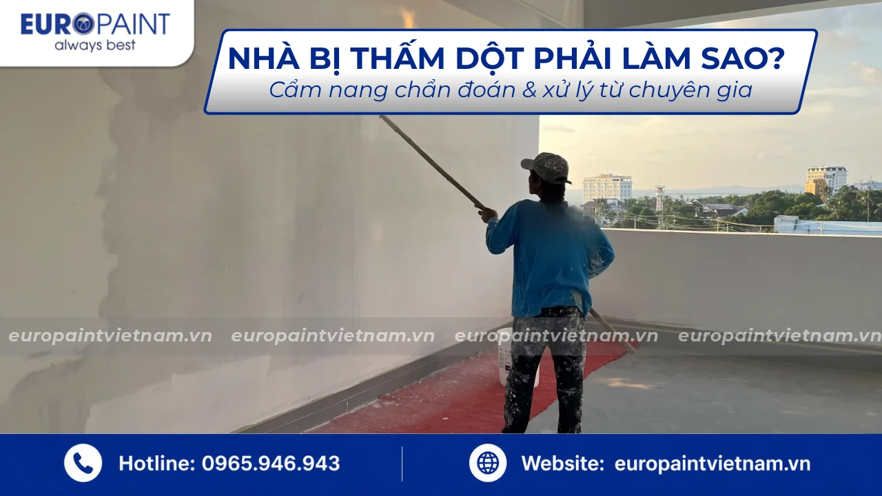 Nhà bị thấm dột phải làm sao? Cẩm nang chẩn đoán & xử lý từ chuyên gia