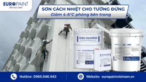 Sơn cách nhiệt cho tường đứng – Giảm 4-6°C phòng bên trong