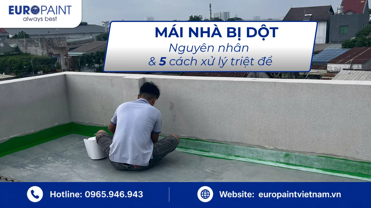 Mái nhà bị dột – Nguyên nhân & 5 cách xử lý triệt để