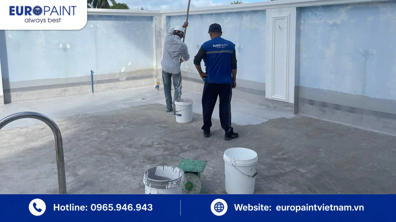 Thi công sơn lót gốc Polyurethane cho công trình Thi công sơn lót gốc Polyurethane cho công trình